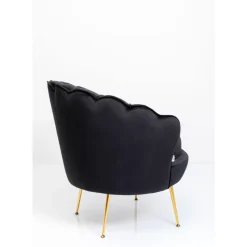 Sessel-KARE Design Sessel Water Lily Gold Schwarz