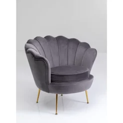Sessel-KARE Design Sessel Water Lily Grau
