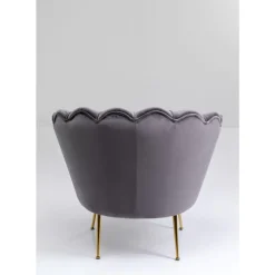 Sessel-KARE Design Sessel Water Lily Grau