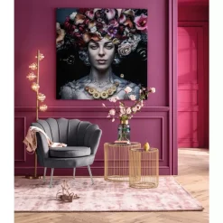 Sessel-KARE Design Sessel Water Lily Grau
