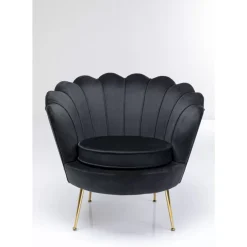 Sessel-KARE Design Sessel Water Lily Schwarz