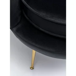 Sessel-KARE Design Sessel Water Lily Schwarz