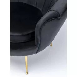Sessel-KARE Design Sessel Water Lily Schwarz