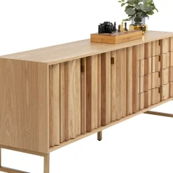 Kommoden & Sideboards-KARE Design Sideboard Concertina Natur 186X74Cm