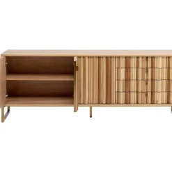 Kommoden & Sideboards-KARE Design Sideboard Concertina Natur 186X74Cm