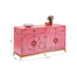 Kommoden & Sideboards-KARE Design Sideboard Disk Pink