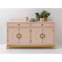 Kommoden & Sideboards-KARE Design Sideboard Disk Pink