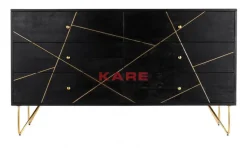 Kommoden & Sideboards-KARE Design Sideboard Gold Vein