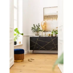 Kommoden & Sideboards-KARE Design Sideboard Gold Vein