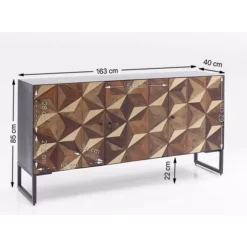 Kommoden & Sideboards-KARE Design Sideboard Illusion Gold