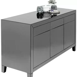 Kommoden & Sideboards-KARE Design Sideboard Luxury Push Grau