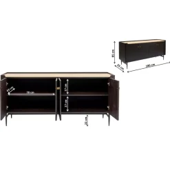 Kommoden & Sideboards-KARE Design Sideboard Milano 180