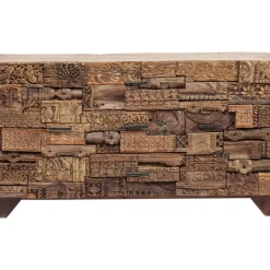 Kommoden & Sideboards-KARE Design Sideboard Shanti Surprise Puzzle Nature