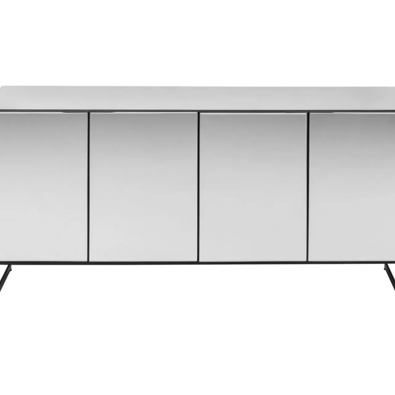 Kommoden & Sideboards-KARE Design Sideboard Soran Schwarz 160X45Cm