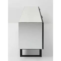Kommoden & Sideboards-KARE Design Sideboard Soran Schwarz 160X45Cm