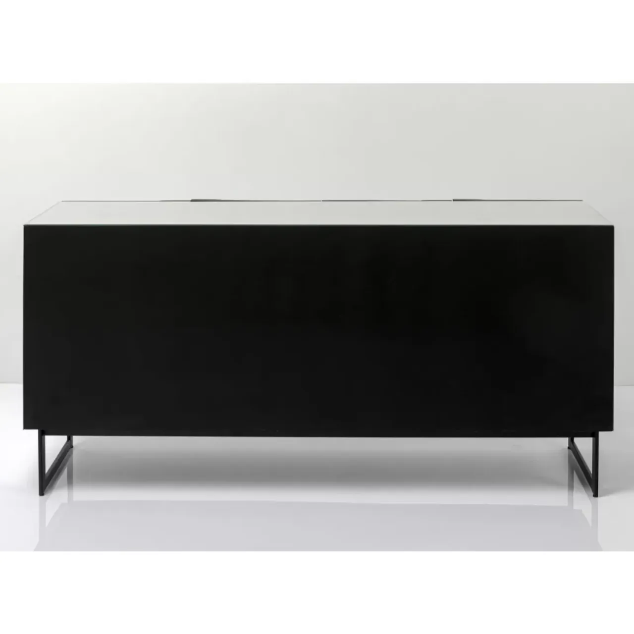 Kommoden & Sideboards-KARE Design Sideboard Soran Schwarz 160X45Cm