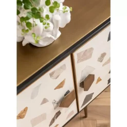 Kommoden & Sideboards-KARE Design Sideboard Terrazzo 183Cm