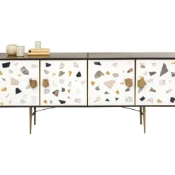 Kommoden & Sideboards-KARE Design Sideboard Terrazzo 183Cm