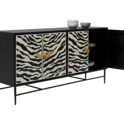 Kommoden & Sideboards-KARE Design Sideboard Zebra 160X80Cm
