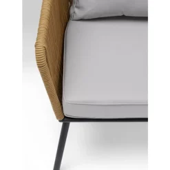 Outdoormöbel-KARE Design Sitzgruppe Elba Quattro Natur (4/Tlg.)