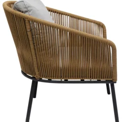 Outdoormöbel-KARE Design Sitzgruppe Elba Quattro Natur (4/Tlg.)