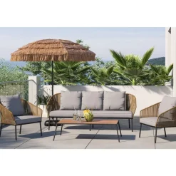 Outdoormöbel-KARE Design Sitzgruppe Elba (4-Tlg.)