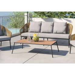 Outdoormöbel-KARE Design Sitzgruppe Elba (4-Tlg.)