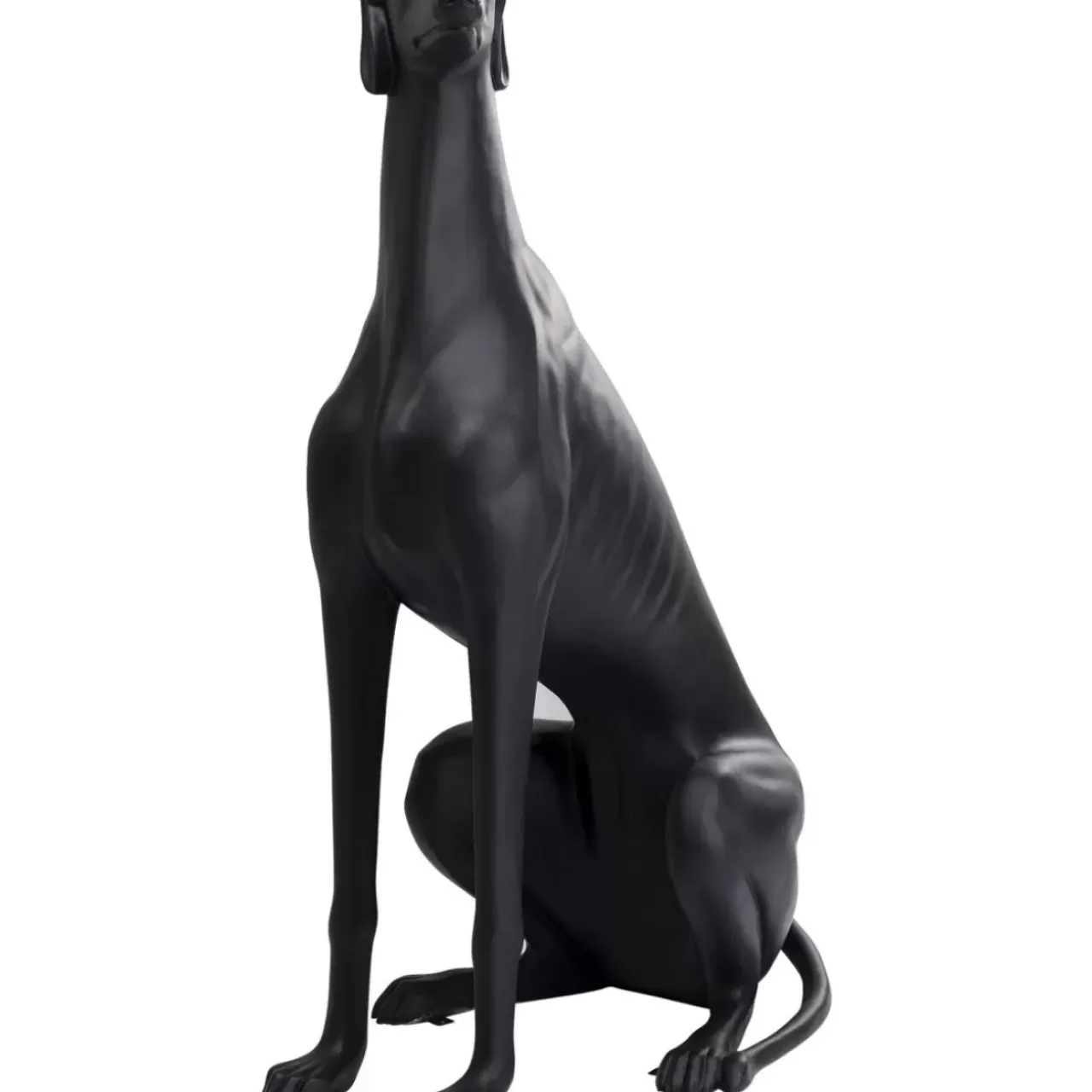 Deko & Geschenkartikel-KARE Design Skulptur Greyhound Oskar Schwarz 180Cm