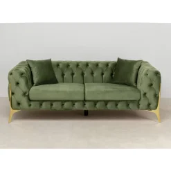 Sofas & Couches-KARE Design Sofa Bellissima 2-Sitzer Velvet Grun 200Cm