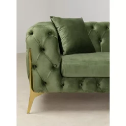 Sofas & Couches-KARE Design Sofa Bellissima 2-Sitzer Velvet Grun 200Cm