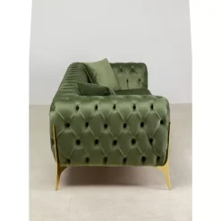 Sofas & Couches-KARE Design Sofa Bellissima 2-Sitzer Velvet Grun 200Cm