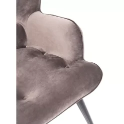 Sofas & Couches-KARE Design Sofa Black Vicky 2-Sitzer Velvet Grau