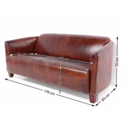 Sofas & Couches-KARE Design Sofa Cigar Lounge 3-Sitzer