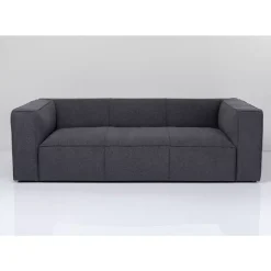 Sofas & Couches-KARE Design Sofa Cubetto 3-Sitzer Dunkelgrau 220Cm