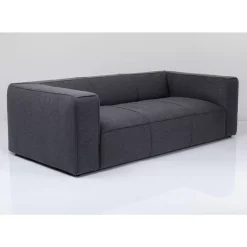 Sofas & Couches-KARE Design Sofa Cubetto 3-Sitzer Dunkelgrau 220Cm