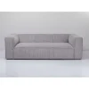 Sofas & Couches-KARE Design Sofa Cubetto 3-Sitzer Hellgrau 220Cm