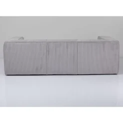 Sofas & Couches-KARE Design Sofa Cubetto 3-Sitzer Hellgrau 220Cm