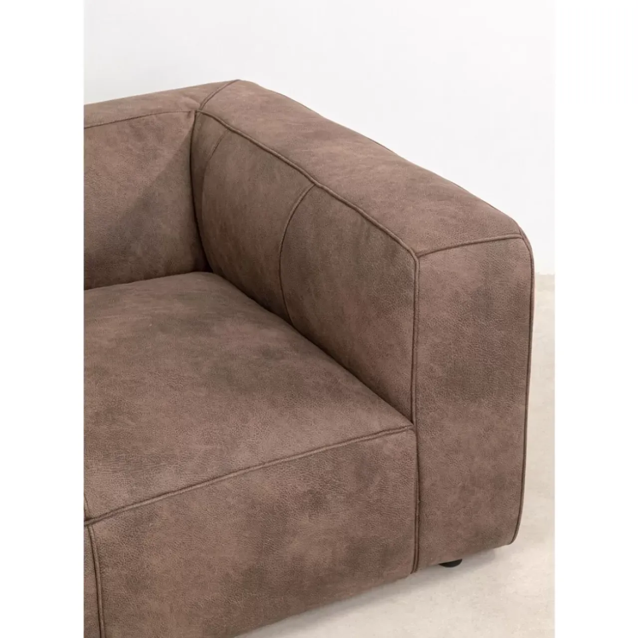 Sofas & Couches-KARE Design Sofa Cubetto 3-Sitzer Taupe 220Cm