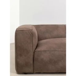Sofas & Couches-KARE Design Sofa Cubetto 3-Sitzer Taupe 220Cm