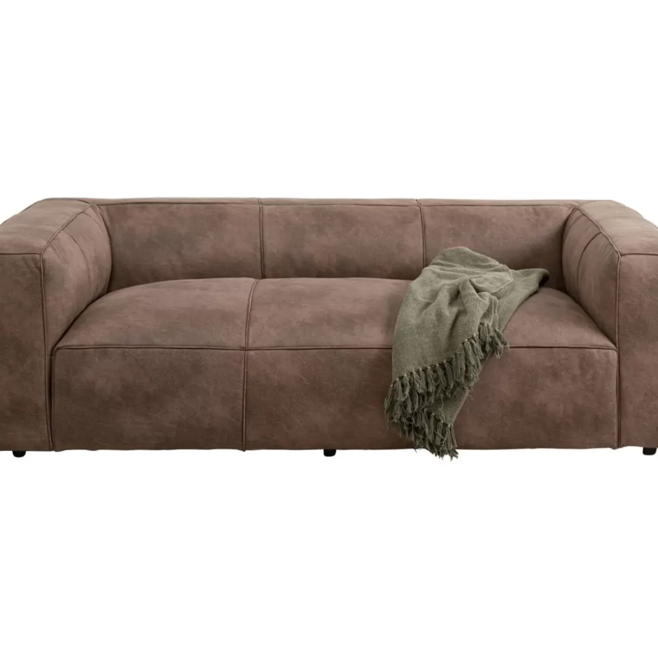 Sofas & Couches-KARE Design Sofa Cubetto 3-Sitzer Taupe 220Cm