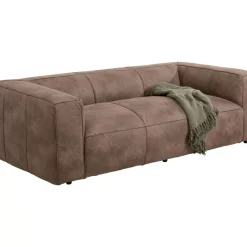 Sofas & Couches-KARE Design Sofa Cubetto 3-Sitzer Taupe 220Cm