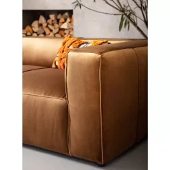 Sofas & Couches-KARE Design Sofa Cubetto 3-Sitzer Velvet Braun