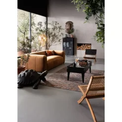 Sofas & Couches-KARE Design Sofa Cubetto 3-Sitzer Velvet Braun