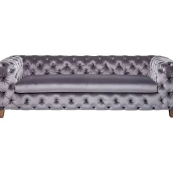 Sofas & Couches-KARE Design Sofa Desire 3-Sitzer Silbergrau