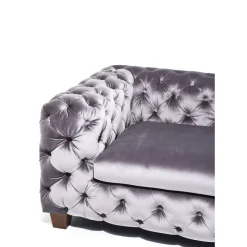 Sofas & Couches-KARE Design Sofa Desire 3-Sitzer Silbergrau