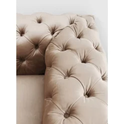 Sofas & Couches-KARE Design Sofa Desire 3-Sitzer Velvet Ecru