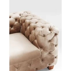 Sofas & Couches-KARE Design Sofa Desire 3-Sitzer Velvet Ecru