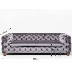 Sofas & Couches-KARE Design Sofa Desire 3-Sitzer Vintage Eco