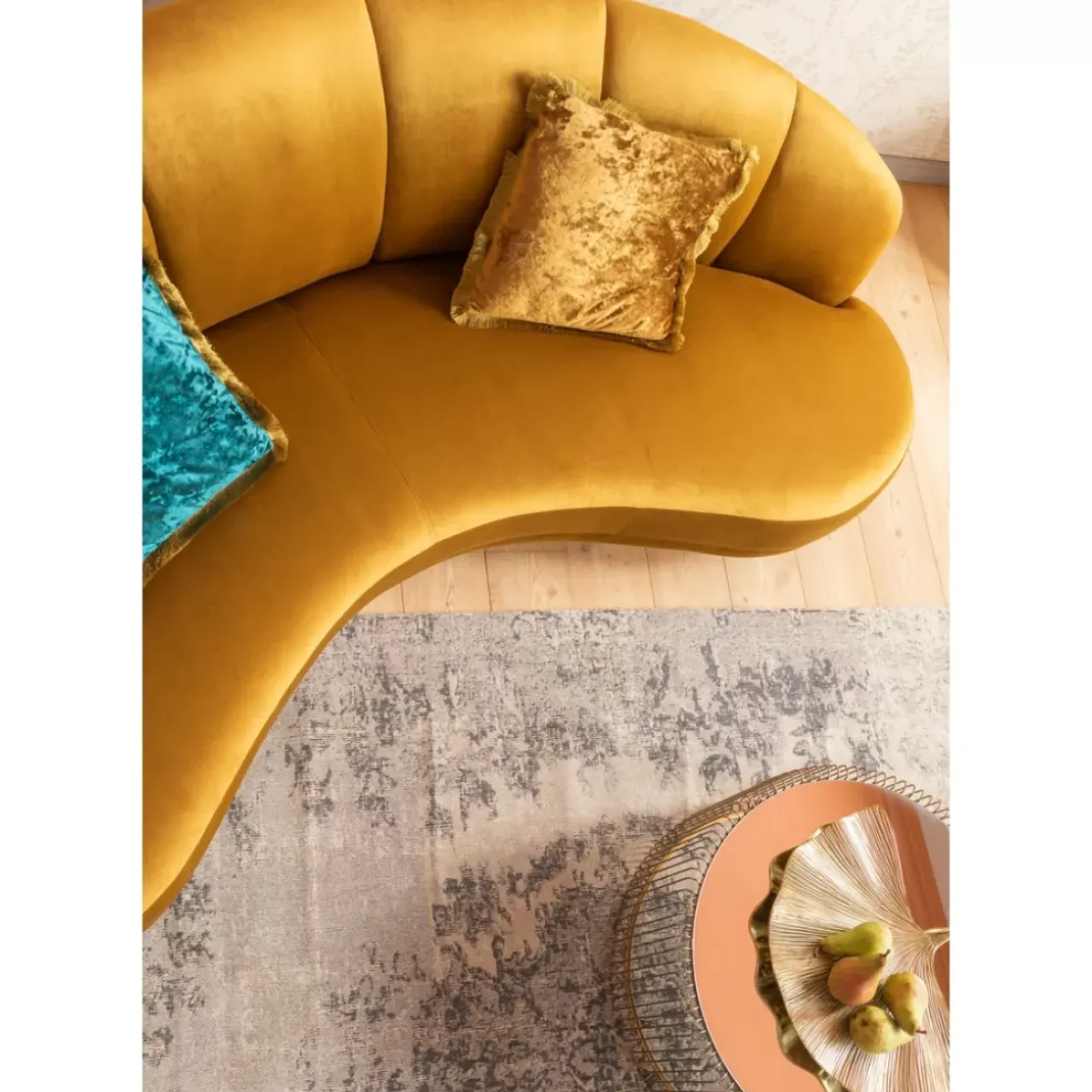 Sofas & Couches-KARE Design Sofa Dschinn 3-Sitzer Amber 233Cm