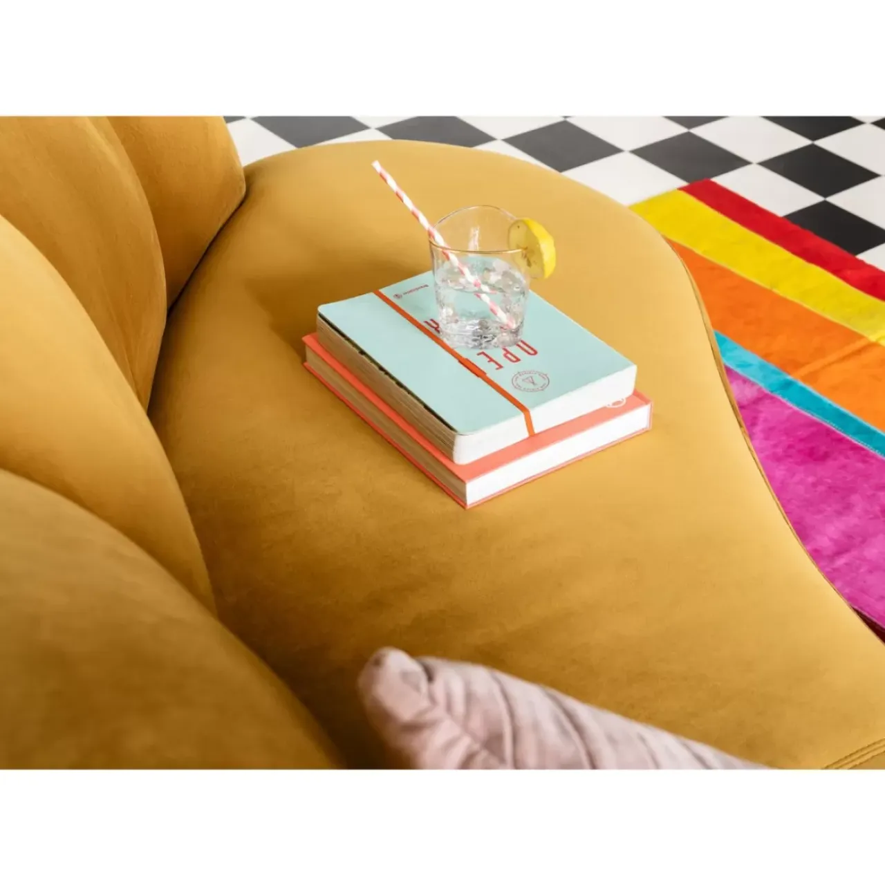 Sofas & Couches-KARE Design Sofa Dschinn 3-Sitzer Amber 233Cm